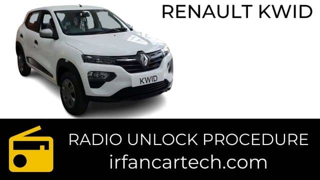 Renault Kwid Radio Unlock