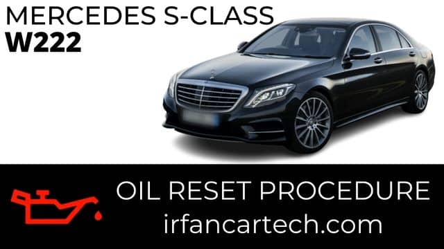 Service Reset Mercedes S-Class