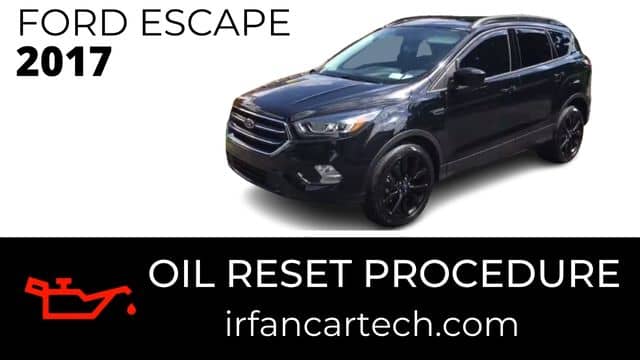 Ford Escape Oil Reset