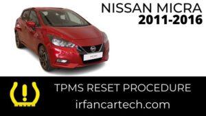 Read more about the article How To Reset Tire Pressure TPMS Nissan Micra 2018-2022