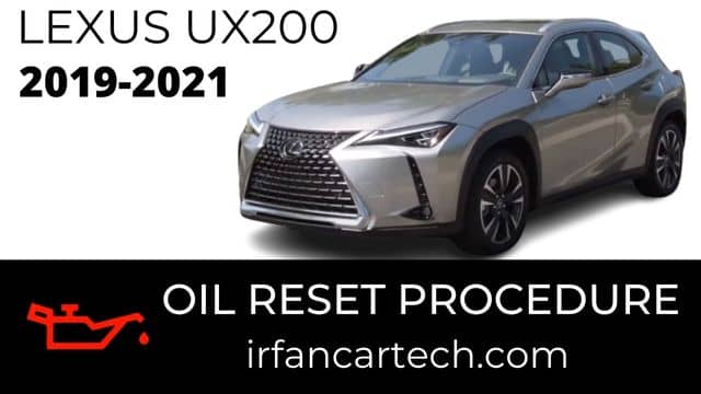 Oil Reset Lexus UX200