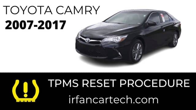 Toyota Camry TPMS Reset