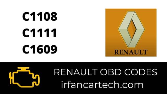 Renault OBD Code C1108