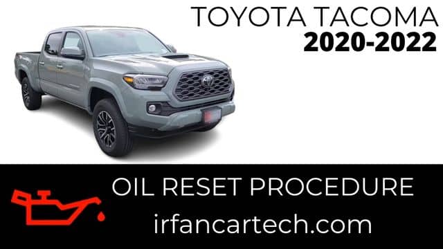 Toyota Tacoma Maintenance Reset