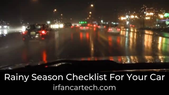 Rainy Season Checklist Car